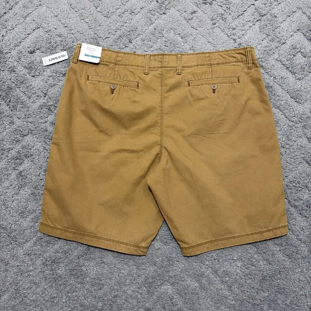 NEW Old Navy Chino Shorts Men 40 Brown Cotton 10